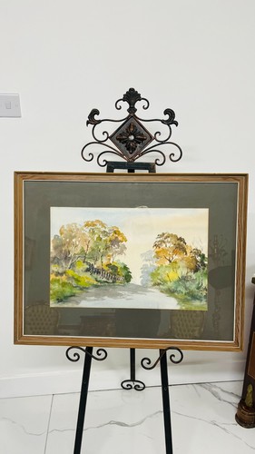 Original framed scenic water - original,